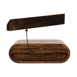 Rounded Wall-Mounted Bedside in Classic Grey