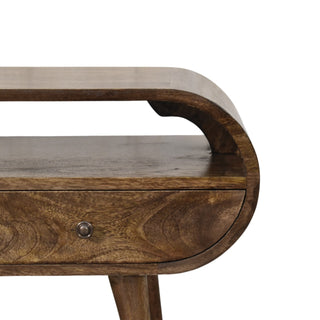 Rounded Edge 2-Drawer Media Unit