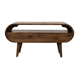 Rounded Edge 2-Drawer Media Unit