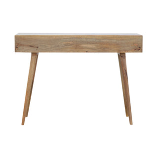 Tove Console Table with Drawers Sustainable Mango Wood Natural Oak