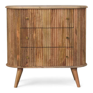 Mid-Century Modern Solid Wood Nordic Dresser