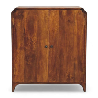 Mid-Century Modern Chestnut Wood Sideboard Cabinet