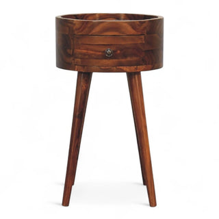 Mid-Century Modern Honey Finish Nightstand