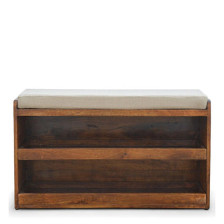 Solid Wood Shoe Storage Unit | Chestnut Finish