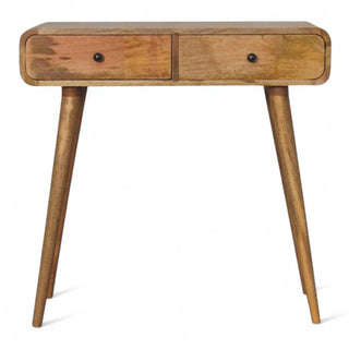 Mid-Century Modern Solid Wood Console Table