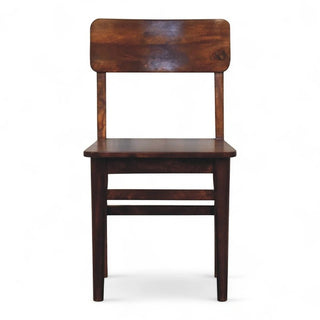 Classic Chestnut Dining Chair | Solid Mango Wood
