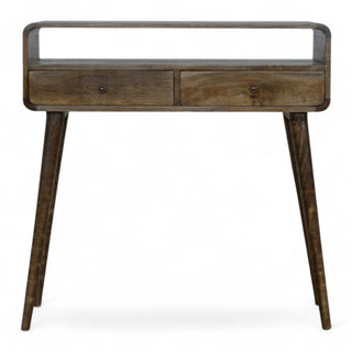 Mid-Century Modern Grey Washed Console Table