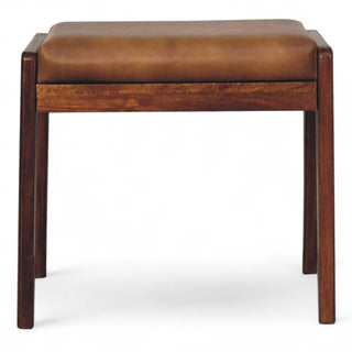 Mid-Century Modern Upholstered Storage Bench