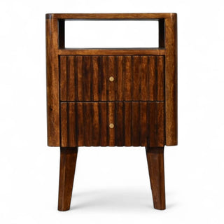 Mid-Century Modern Solid Wood Nightstand