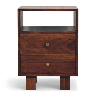 Mid-Century Modern Solid Wood Nightstand