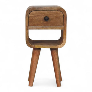 Mid-Century Modern Oak Extra Mini Nightstand