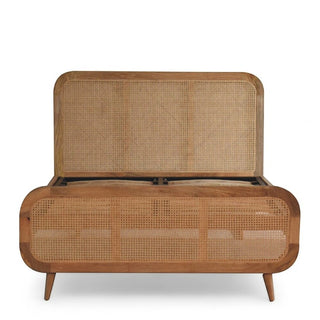 Rattan Bed Frame | Solid Wood & Natural Rattan