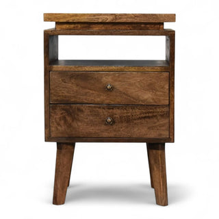 Mid-Century Modern Platform Nightstand
