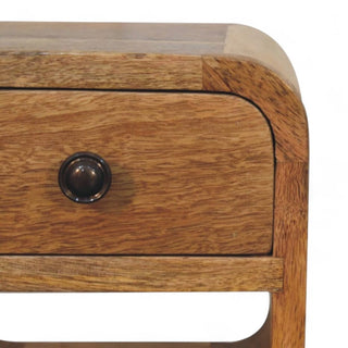 Mid-Century Modern Oak Extra Mini Nightstand