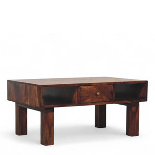 Rectangular Mid-Century Modern Solid Wood Coffee Table