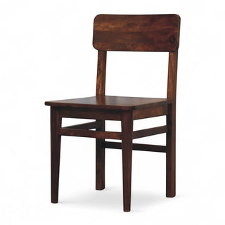 Classic Chestnut Dining Chair | Solid Mango Wood