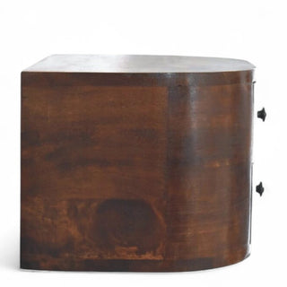 Mid-Century Floating Nightstand | Lunar 2-Drawer Design