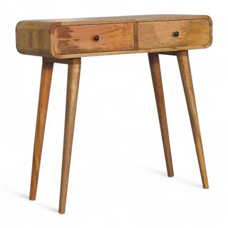 Mid-Century Modern Solid Wood Console Table