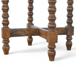 Small Round Mango Wood Coffee Table | Solid Wood