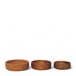 Handcrafted Solid Wood Fruit Bowl Set of 3