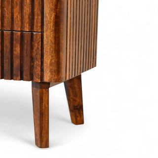 Mid-Century Modern Solid Wood Nightstand