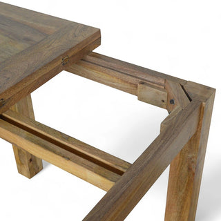 Extendable Butterfly Dining Table | Solid Mango Wood