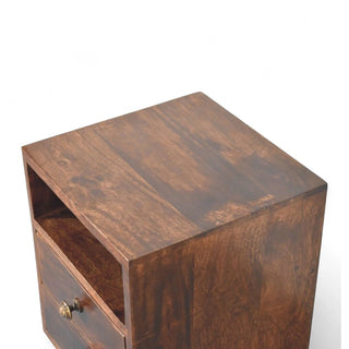 Mid-Century Modern Walnut Mini Nightstand