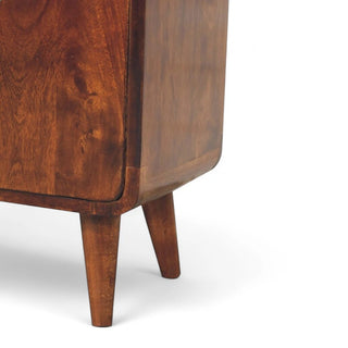 Mid-Century Modern Mini Chestnut Sideboard Cabinet