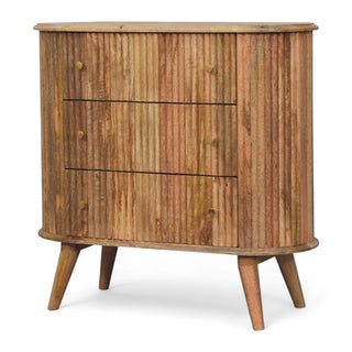 Mid-Century Modern Solid Wood Nordic Dresser