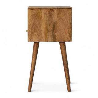 Hand-Painted Solid Wood Nightstand | Mini Multicolor