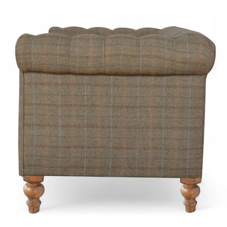 Multi Tweed Chesterfield Sofa | Handcrafted 2-Seater