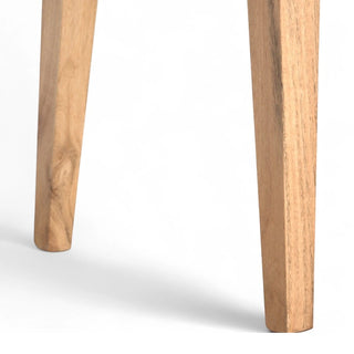 Mid-Century Modern Solid Wood Writing Desk with 2 Drawers