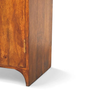 Mid-Century Modern Chestnut Wood Sideboard Cabinet