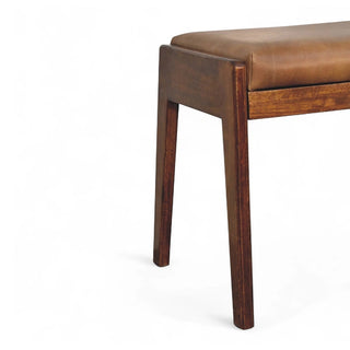 Mid-Century Modern Upholstered Storage Bench