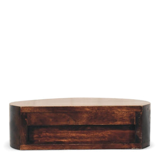 Mid-Century Modern Walnut Wall-Mounted Nightstand