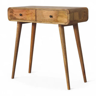 Mid-Century Modern Solid Wood Console Table