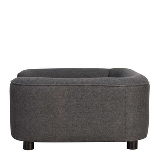 Battleship Tweed Pet Sofa Bed | Upholstered Dog Couch