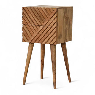 Mid-Century Modern Solid Wood Nightstand