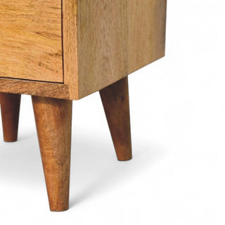 Mid-Century Modern Solid Wood Nightstand