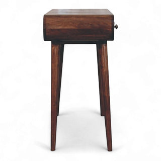 Honey Caramel Round Dressing Table | Solid Mango Wood