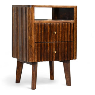 Mid-Century Modern Solid Wood Nightstand