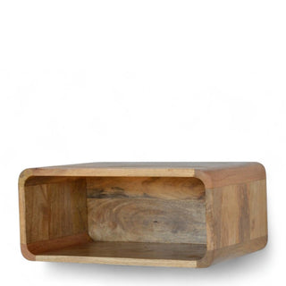 Mid-Century Modern Wall-Mounted Open Nightstand