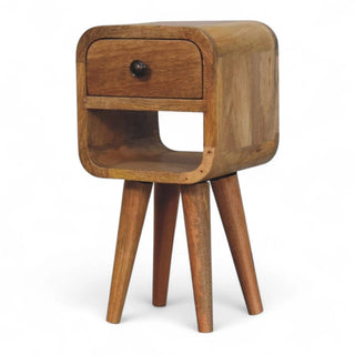 Mid-Century Modern Oak Extra Mini Nightstand