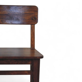 Classic Chestnut Dining Chair | Solid Mango Wood