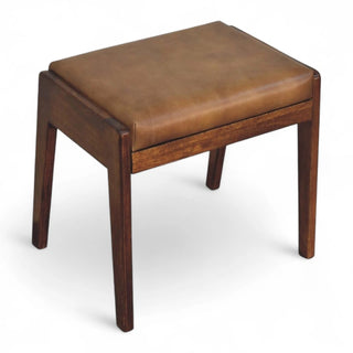 Mid-Century Modern Upholstered Storage Bench