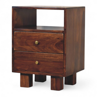 Mid-Century Modern Solid Wood Nightstand