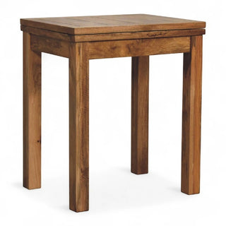 Mini Oak-ish Butterfly Extension Dining Table | Solid Wood