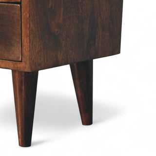 Mid-Century Modern Walnut Mini Nightstand