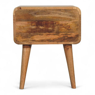 Larrisa Woven 2-Drawer Nightstand | Solid Wood & Rattan