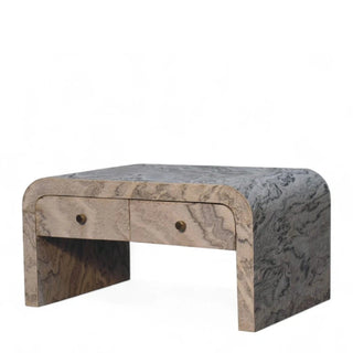 Mid-Century Modern Rectangular Coffee Table in Solid Wood